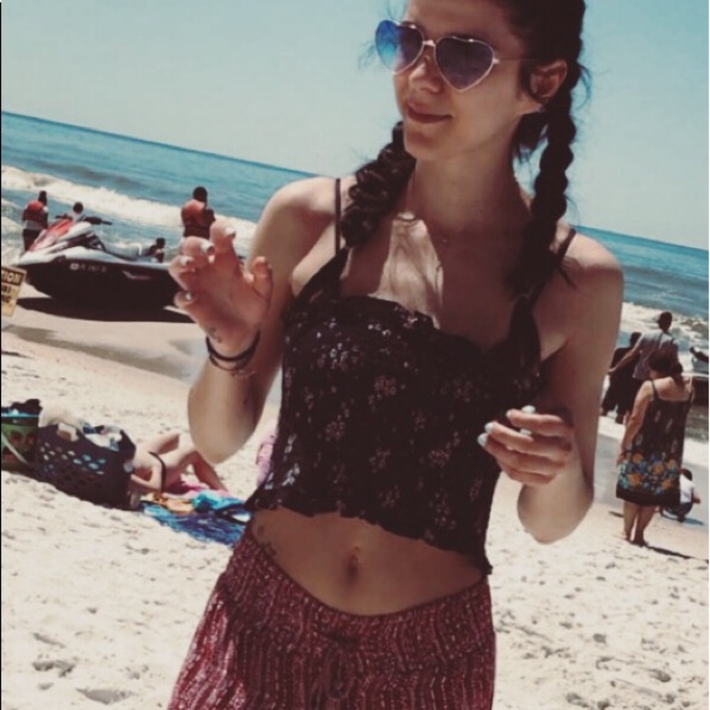 L.A. heart tube top